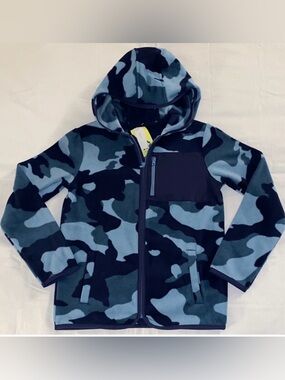All In Motion Microfleece Blue Camo Zip Up Hoodie